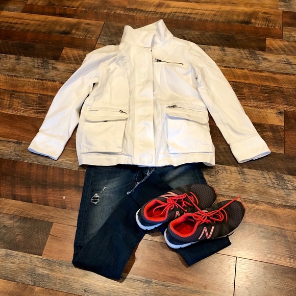 GAP White Cargo Utility Jacket - Picture 5 of 7